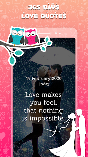 Android application 365 Days Love Quotes screenshort