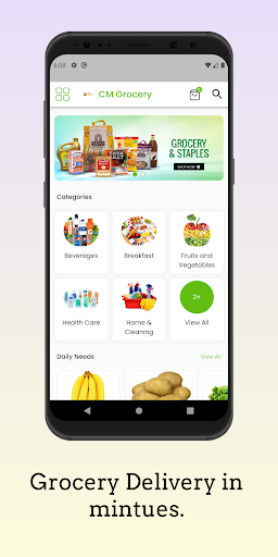 Android application CM Grocery Store screenshort