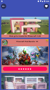 Pink girls House for Minecraft