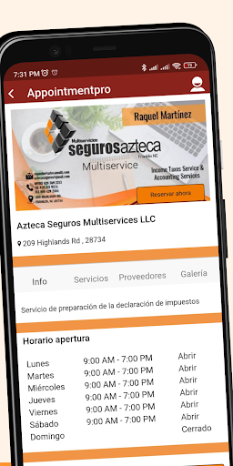Azteca Multiservices Screen 3