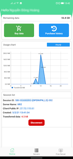 Android application VPN Gate Connector screenshort
