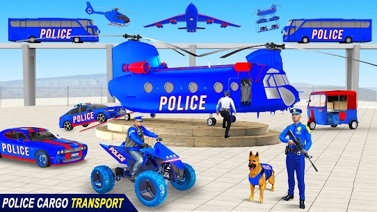 Police ATV Car Transport Truck 5.51 (Mod/APK Unlimited Money) Download 1