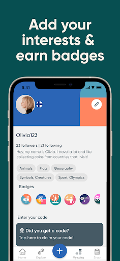 Android application Coiniverse: Coin Collecting screenshort