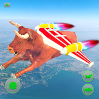 Flying Bull Rampage Attack and Shooting