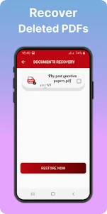 Recover deleted pdf file