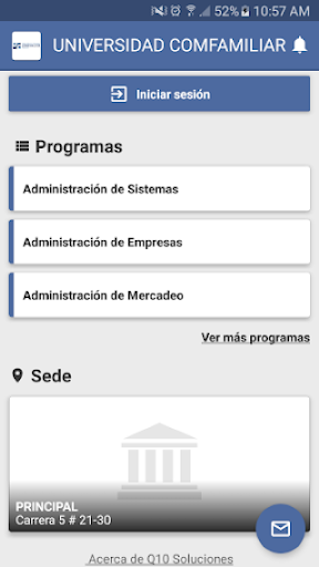 UNIVERSIDAD COMFAMILIAR Screen 2