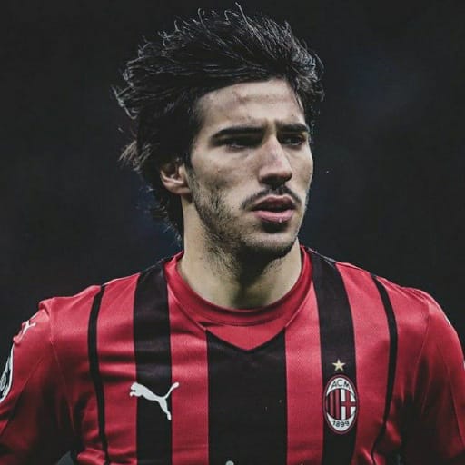 Sandro Tonali 4K Wallpaper logo