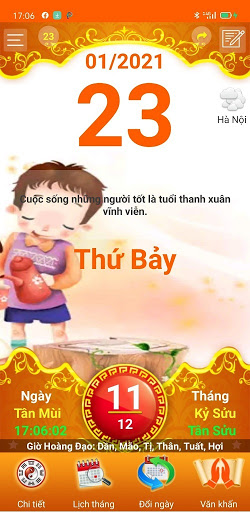 Android application Lịch vạn sự - Lịch vạn niên screenshort