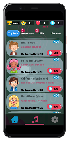 Rock Songs Piano Tiles - Screenshot 4