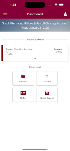 Android application FNBJ Mobile Banking screenshort