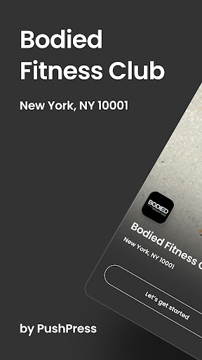 Android application Bodied Fitness Club screenshort