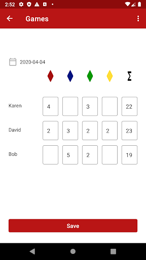 Ubongo Score Sheet Screen 3