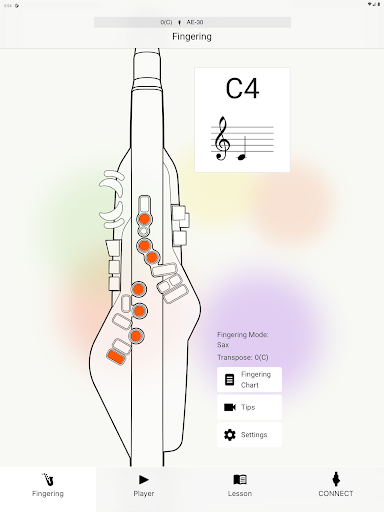 Screenshot of Aerophone Lesson