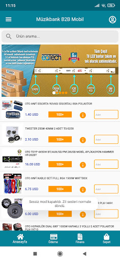Android application MüzikBank screenshort