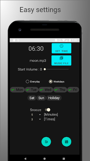 Simple Alarm Clock Screen 3