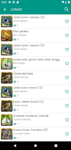 Suara Burung Lovebird Master Screen 3