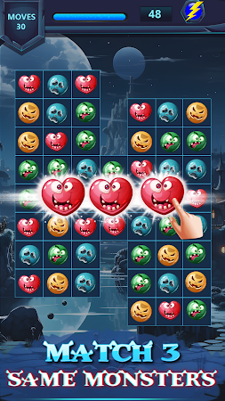 Game screenshot Monster Face Match 3 Puzzle mod apk