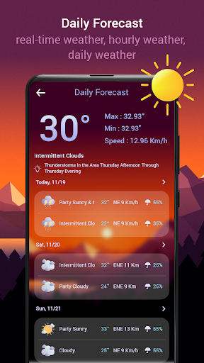 Weather Forecast & Rain Radar Screen 3