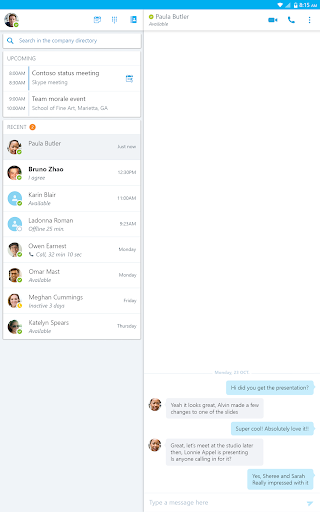 Skype for Business for Android  screenshots 13