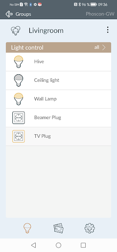 Phoscon App Screen 2