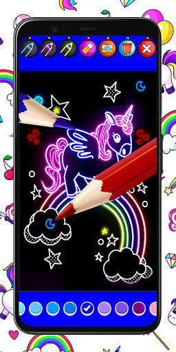 Rainbow Unicorn Coloring Book