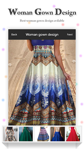 Android application Woman Gown Design screenshort