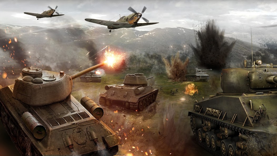 World of War Machines - WW2 Strategy Game 10157 APK + Мод (Unlimited money) за Android