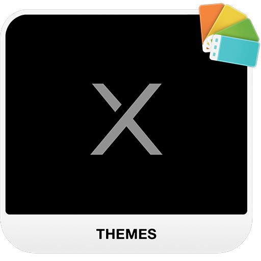 BLACK X Xperia Theme logo