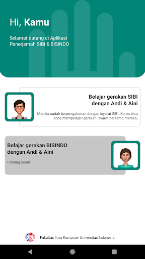 Android application Text-to-Gesture SIBI screenshort