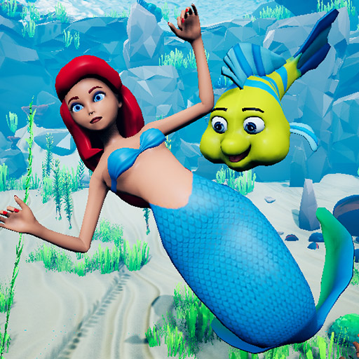 The Running Mermaid logo