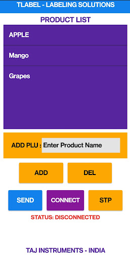Android application TLabel screenshort