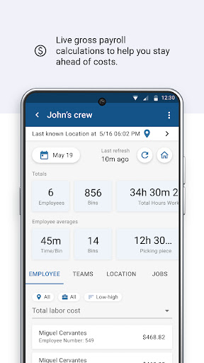 PickTrace Insights Screen 2