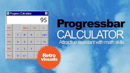 Android application Progressbar Calculator - retro screenshort