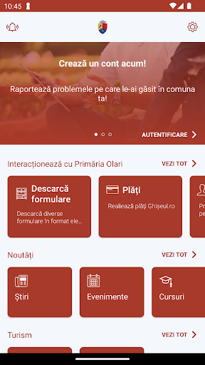 Android application Comuna Olari screenshort