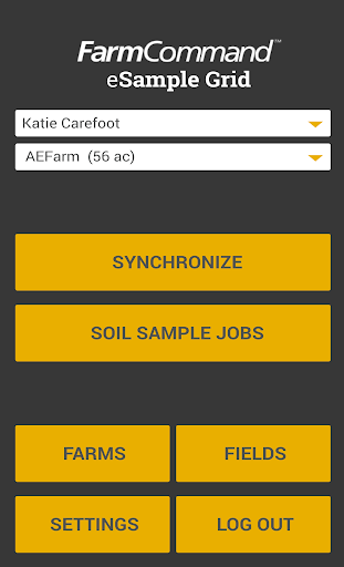 Android application eSample Grid screenshort