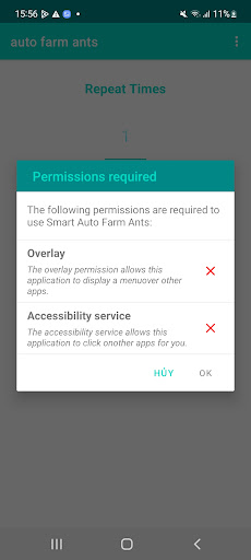 Android application gunny origin : auto ants screenshort