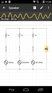 iCircuit Electronics Simulator Screenshot