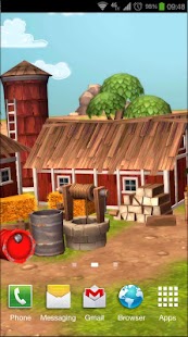 Captură de ecran cu fundal animat 3D Farm Farm