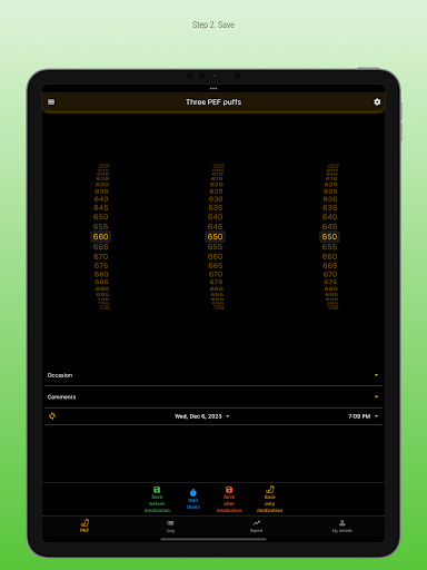 Peflog - asthma tracker screenshot 15