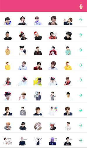 Android application Kpop 1000+ Stickers- WASticker screenshort