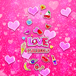 Cover Image of Download Pink Glitter Love - Wallpaper  APK