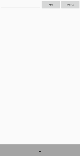 Android application Rastgele Seç screenshort