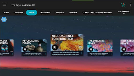 Screenshot of The Royal Institution TV