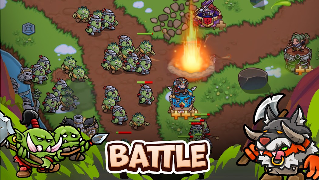 Crazy Defense Heroes 3.9.9 APK + Мод (Unlimited money) за Android