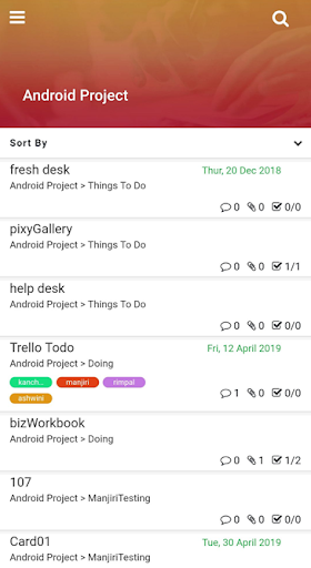 trelloTodos Screen 3