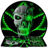 Neon Hellfire Skull Keyboard icon
