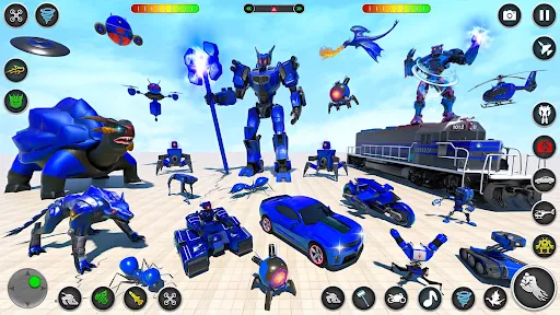 Robot Car Transform Robot Game