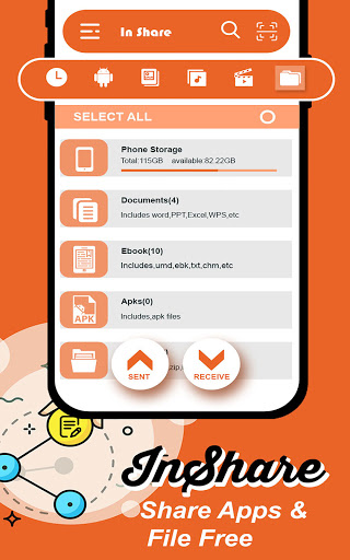 InShare - Share Apps and File Free