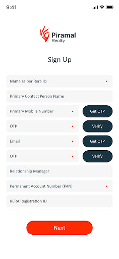 Android application Piramal Realty: CP App screenshort