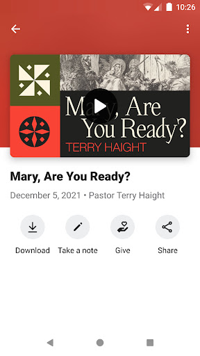 ZEAL Church App Screen 2